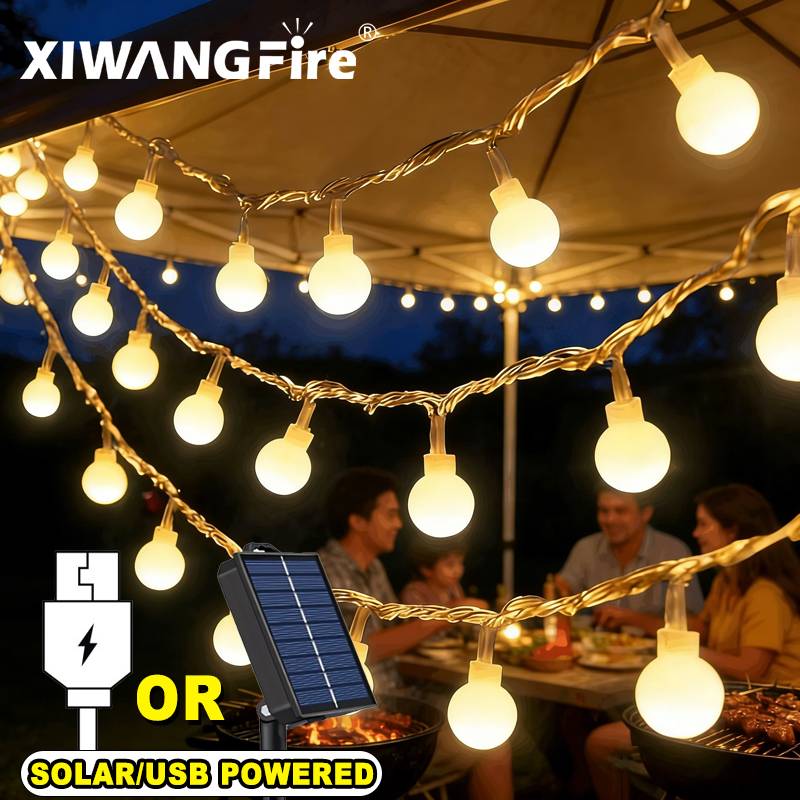 Solar Lamp - Luci a Stringa Solari/USB/a Batteria 3-10M,