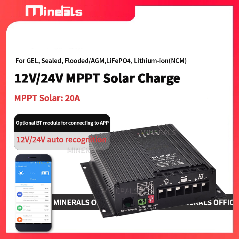 Charge Controller Solar - Regolatore di Carica Solare MPPT 20A