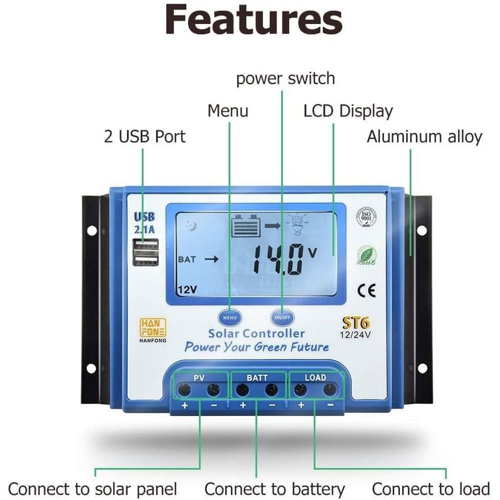 Regolatore di Carica Solare 60 - Charge Controller Solar recensione e prezzo
