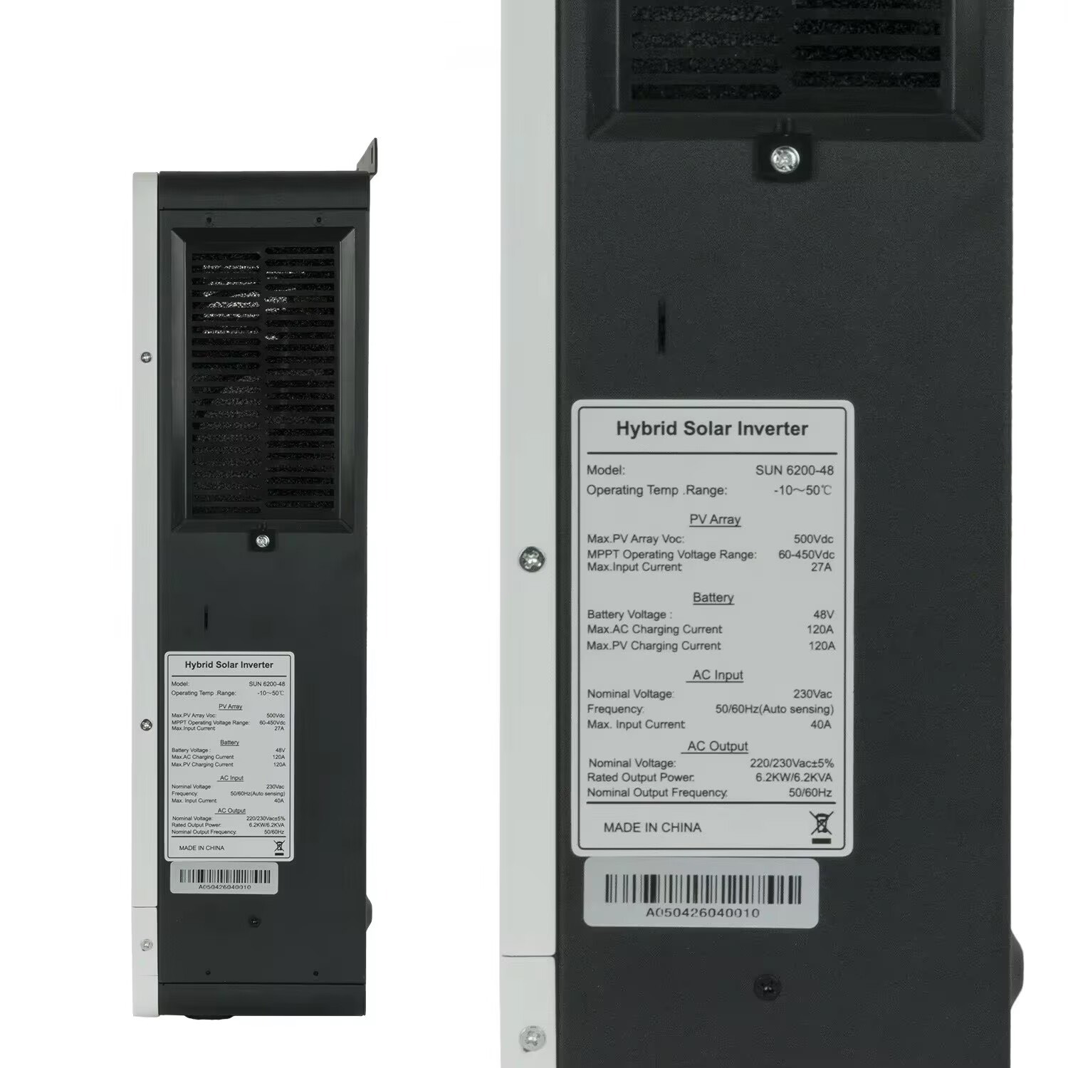 Inverter solare ibrido 6.2KW 4 - Charge Controller Solar recensione e prezzo